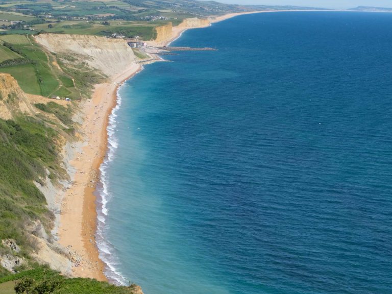 Aerial shot of the Dorset Coast