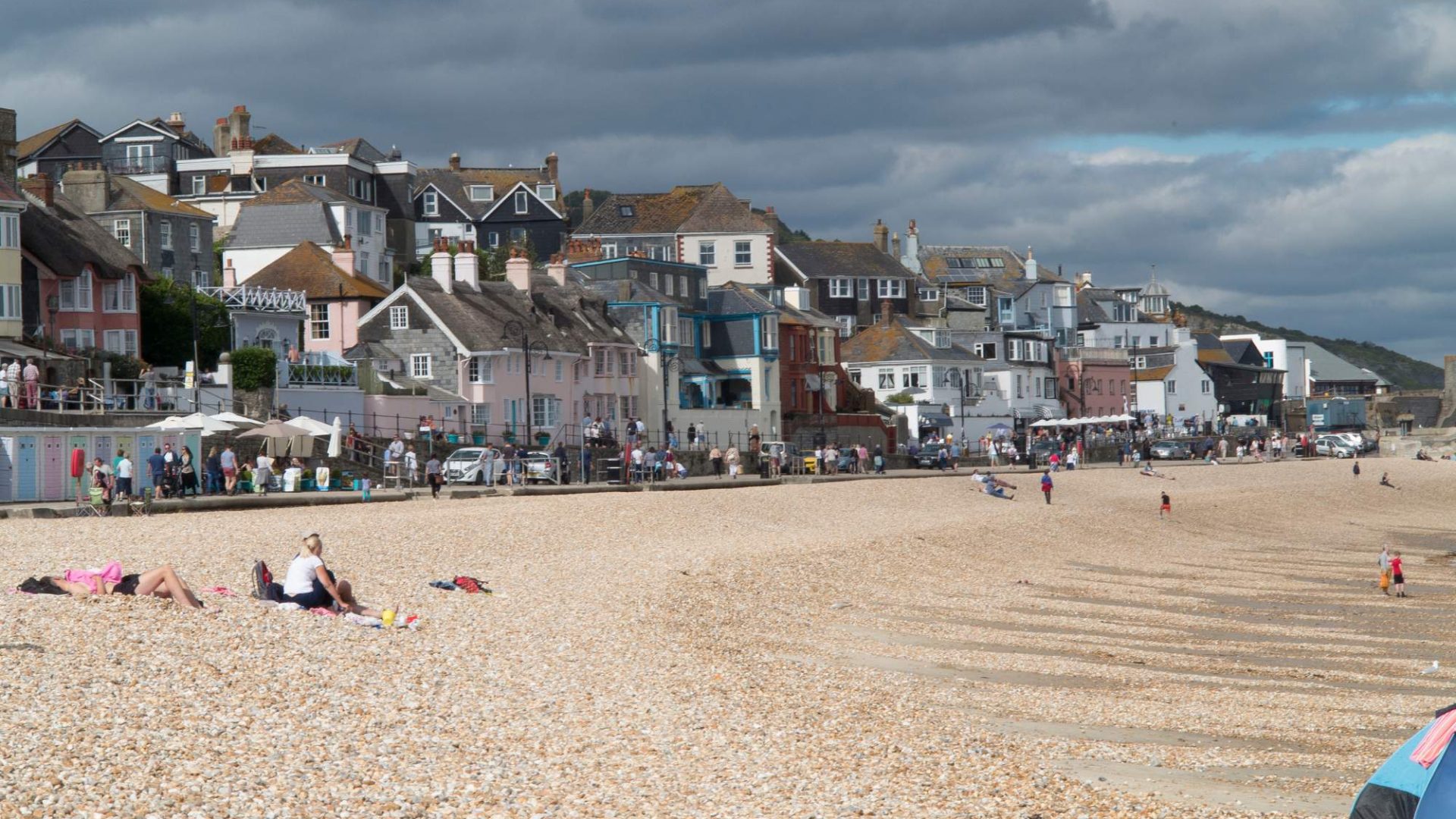 Lyme Regis Beach in Dorset