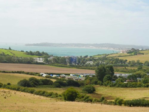 Weymouth Bay taken from the hills above Sutton Poyntz