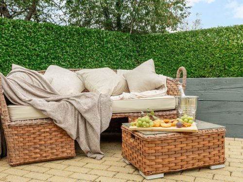 garden seat to relax in at holiday home