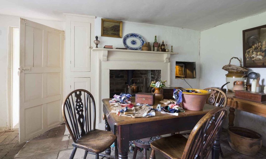 The inside of Hardy's Cottage, A national trust property in Dorset