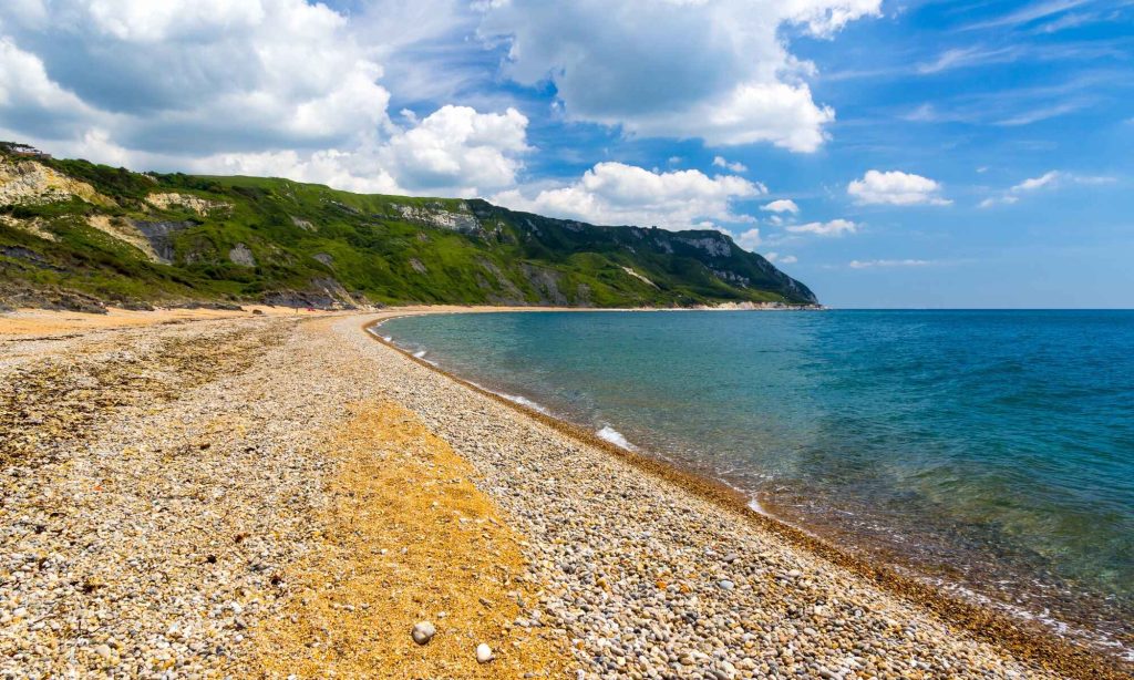 Ringstead bay, a national trust owned beach near weymouth