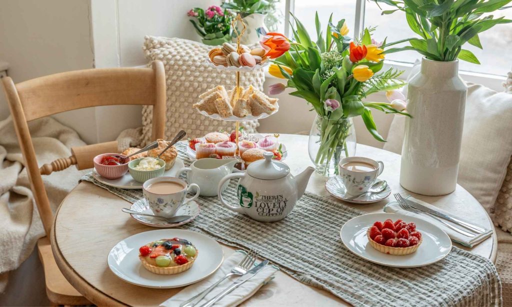Spring Afternoon Tea in a Dorset Holiday Cottage for May Half Term