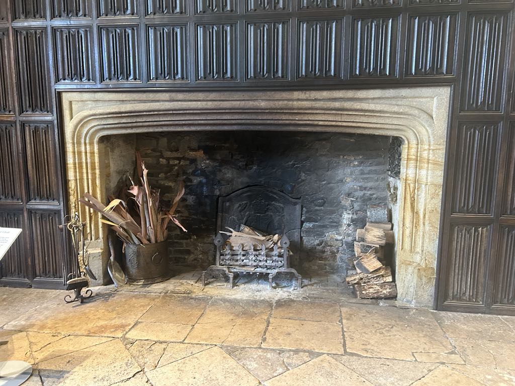 fireplace at athelhampton house