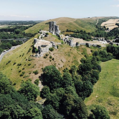 Corfe Castle in October