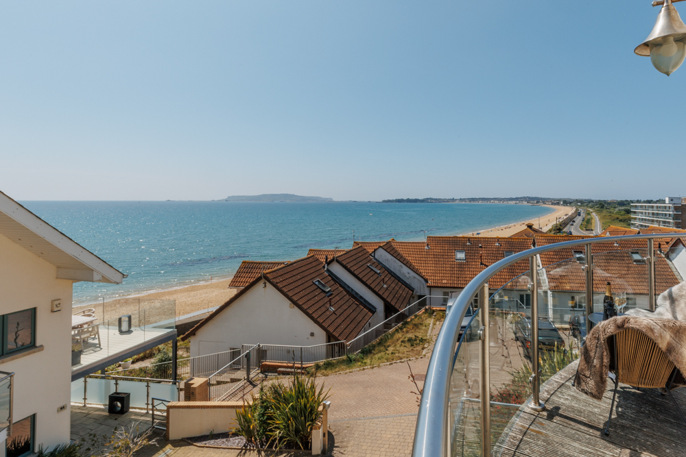 view of weymouth beach from holiday home