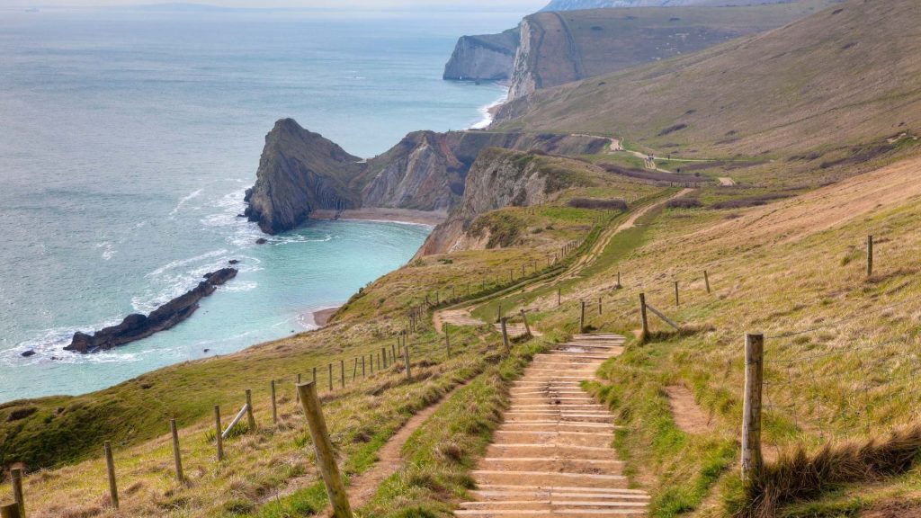 coastal path along the Jurassic coast