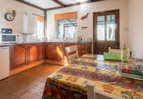 extra dining space in big holiday home swanage