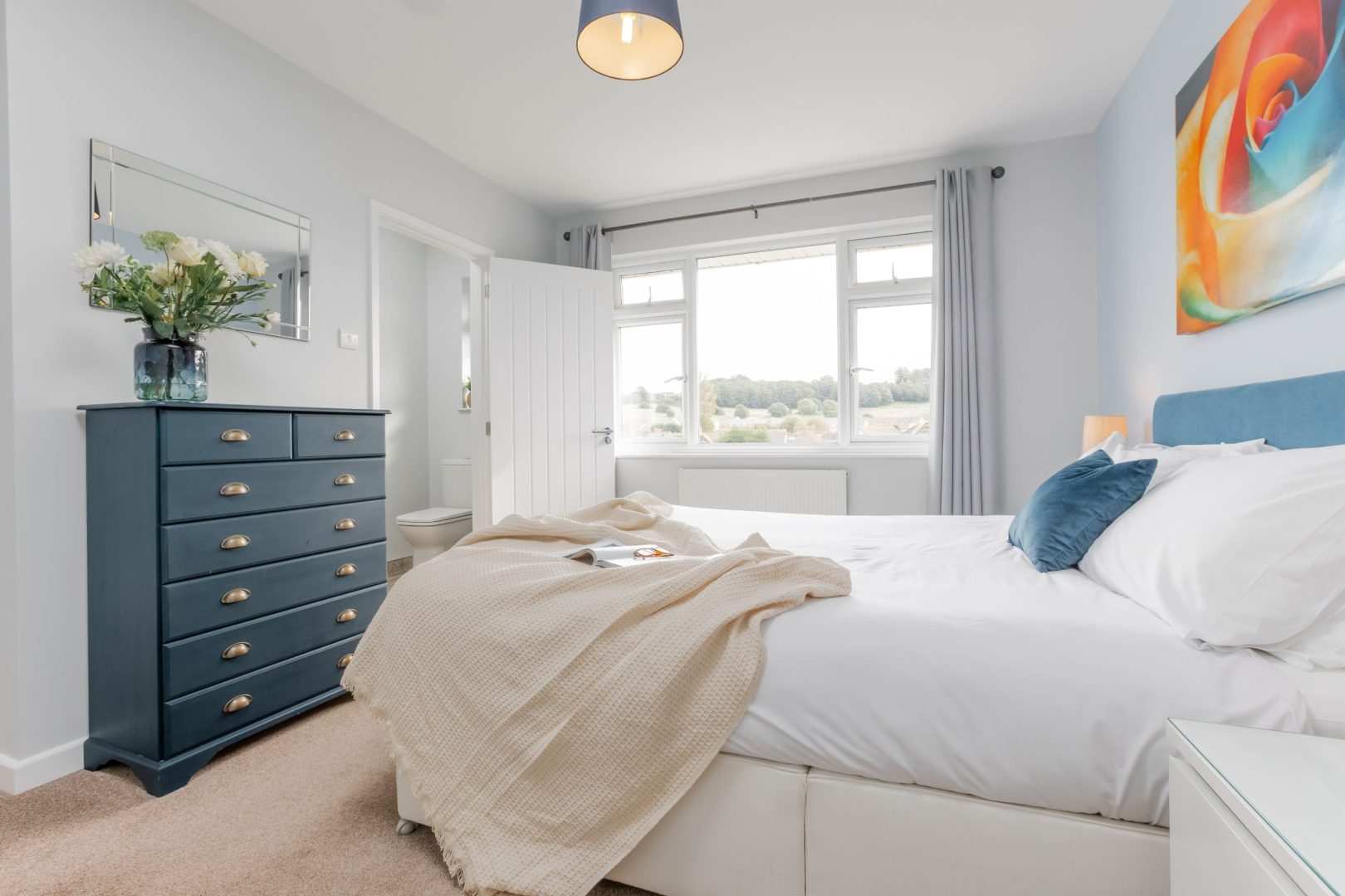 large bedroom for two