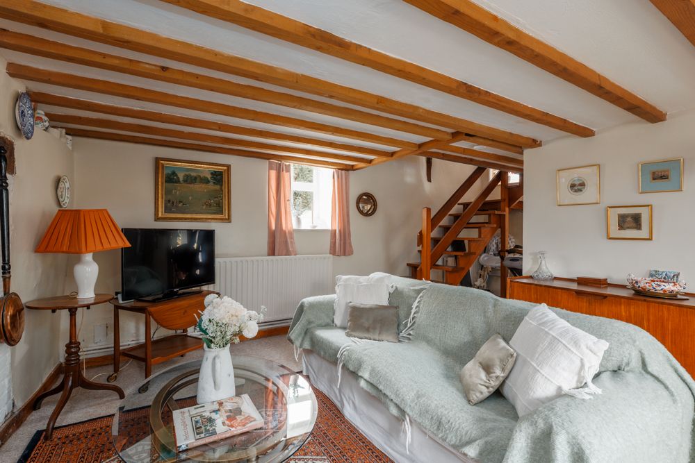 traditional lounge in pretty cottage