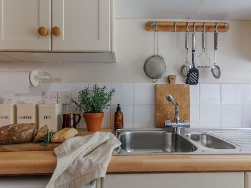 pretty cottage kitchen styling